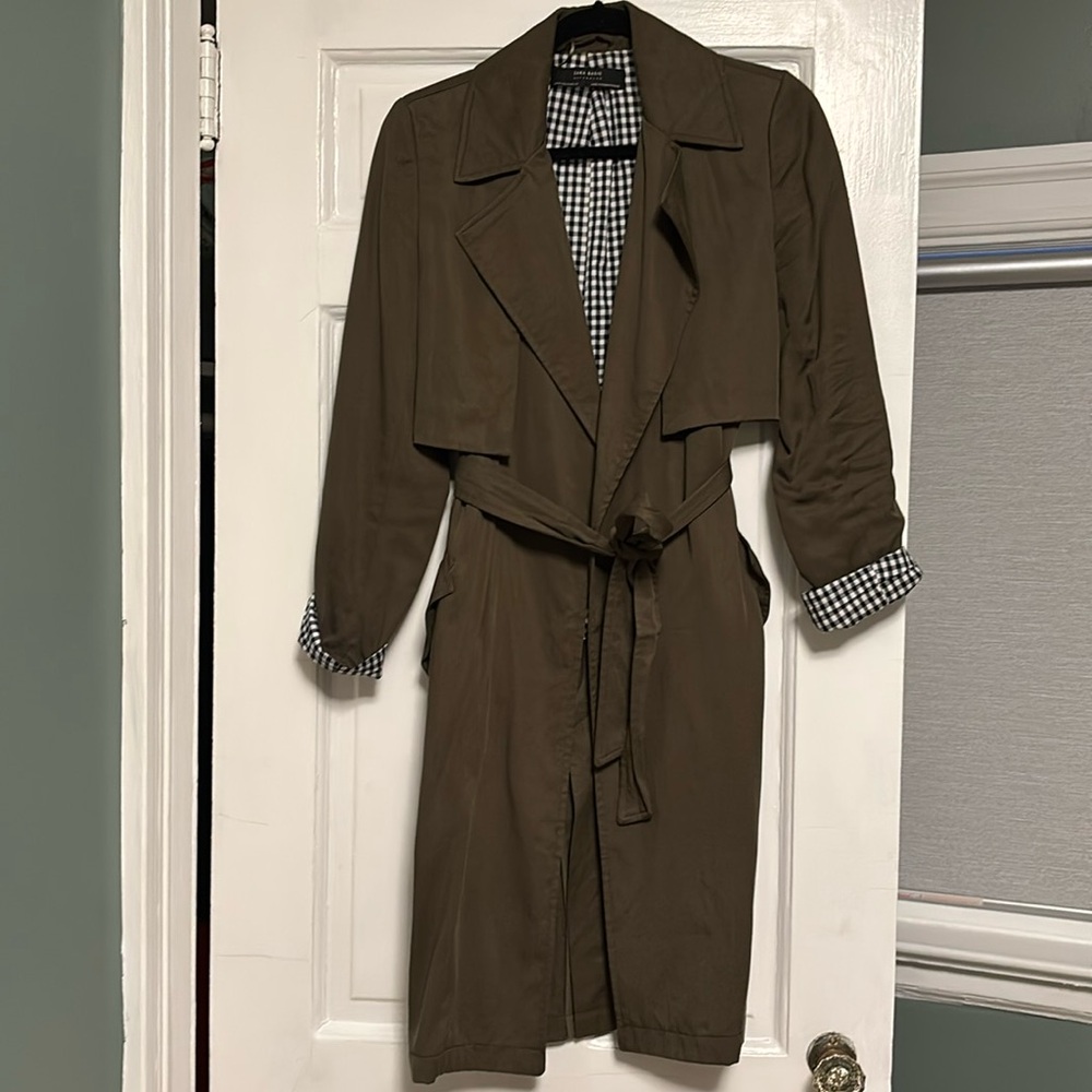 Zara cotton trench coat